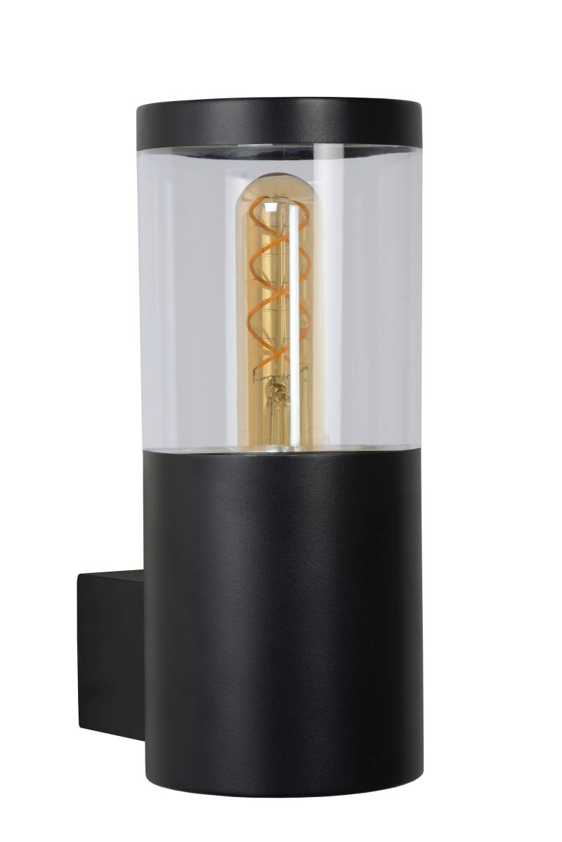 Lucide FEDOR - Nástenné svietidlo Vonkajšie - 1xE27 - IP44 - Čierne